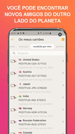 Postfun - trocar postais de pa screenshot 4