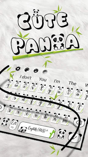 Cute Panda Keyboard screenshot 2
