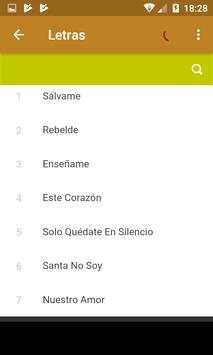 RBD Letras y Musica 1.0 screenshot 4