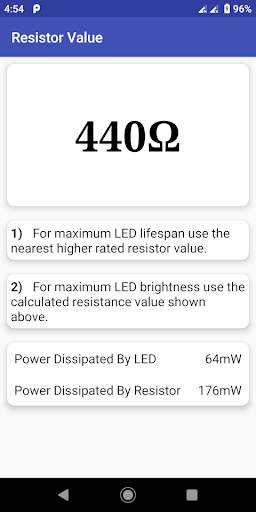 LED Resistor Calculator screenshot 3