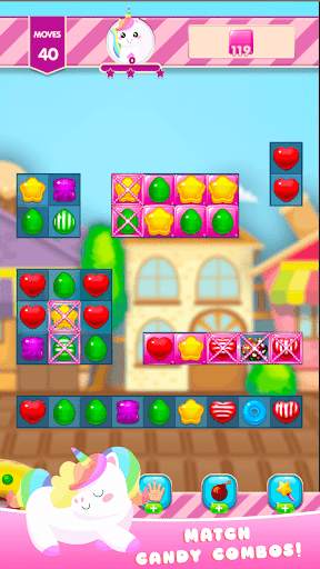 Candy Unicorn Smash Puzzle 2020 screenshot 3
