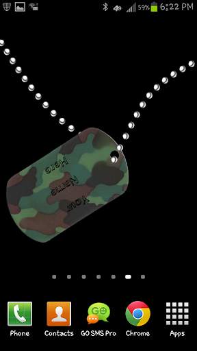 FREE Dog Tags LIVE WALLPAPER screenshot 3