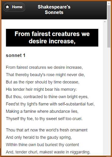 Shakespeare's Sonnets & Analysis 8 تصوير الشاشة