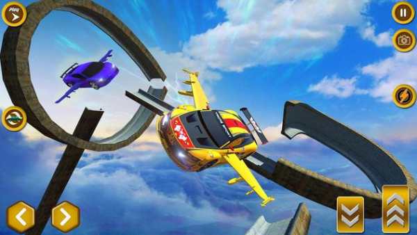 Flying Car Extreme Stunts Driving screenshot 1