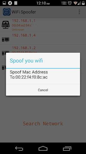 WiFi Spoofer screenshot 2
