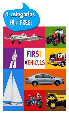 First Words for Baby: Vehicles screenshot 1