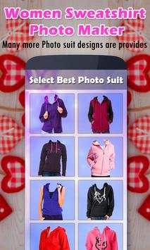 Women Sweatshirt Photo Maker screenshot 1