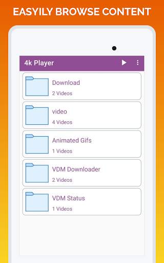 4K Player – Full HD Video Player - VidMedia 7 تصوير الشاشة