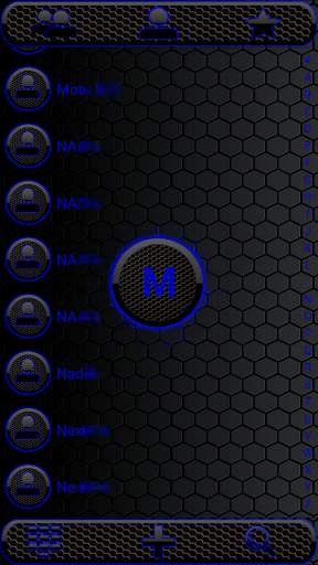 THEME DARK SPACE BLUE EXDIALER screenshot 2