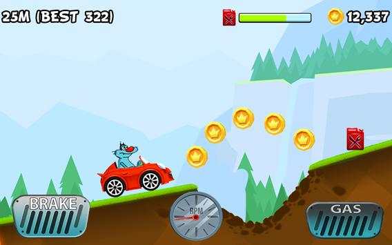 Oggy Hill Car Racing screenshot 1