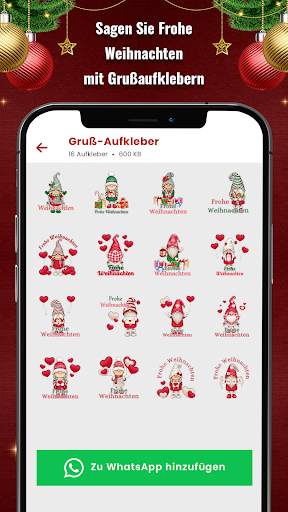 Weihnachtsaufkleber WASticker screenshot 4