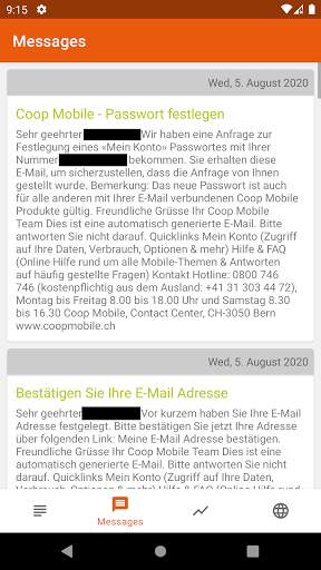 Coop Mobile Prepaid (Inofficial Balance Status) screenshot 4