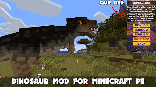 Dinosaur Minecraft Mod MCPE screenshot 2