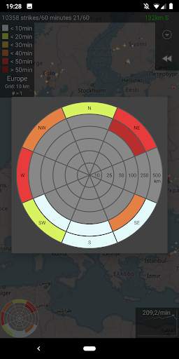 Blitzortung Lightning Monitor 3 تصوير الشاشة