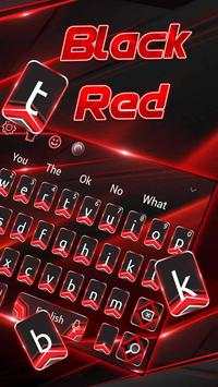 Thème du clavier noir rouge affaires screenshot 2