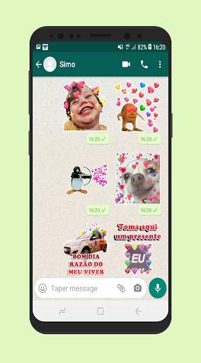 Figurinhas de Memes Corações e Crush WAStickerApps screenshot 2