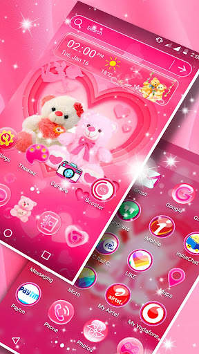 Love Bear Launcher Theme screenshot 2