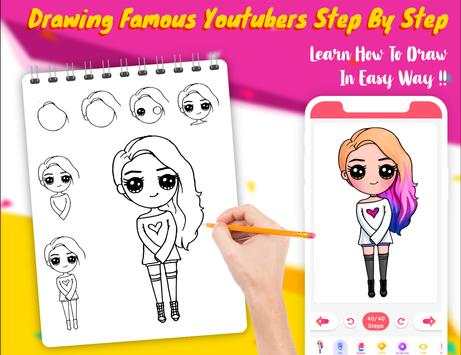 How To Draw Cute Famous Youtubers screenshot 2