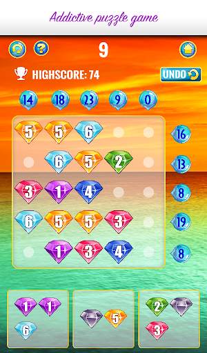 Jewels #2  - Number puzzle game *Gold Edition screenshot 6