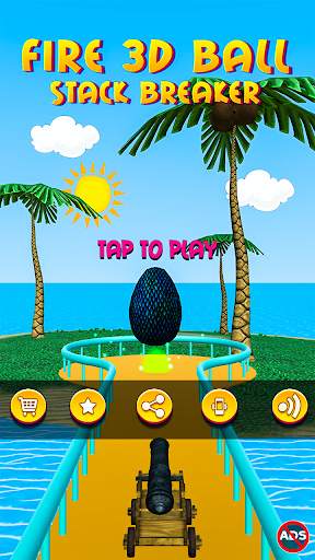 Fire 3D Ball to Hit Stack Breaker screenshot 1