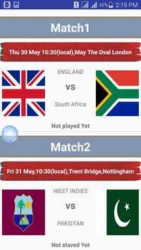 Cricket World Cup Schedule: screenshot 3
