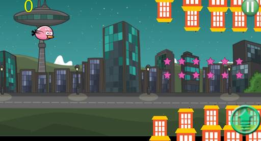Flappy Pink Bird screenshot 2