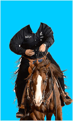 Horse With Man Photo Suit HD screenshot 3