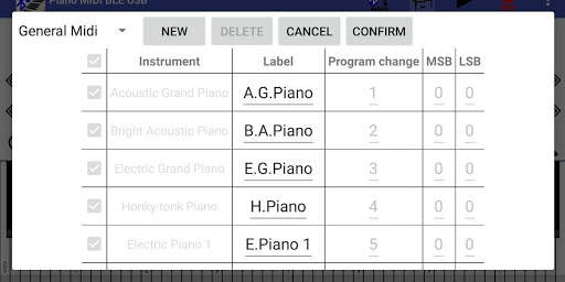 Piano MIDI Bluetooth USB screenshot 6