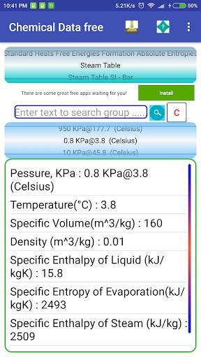 Chemistry,Engineering Data,units,calculations free screenshot 3