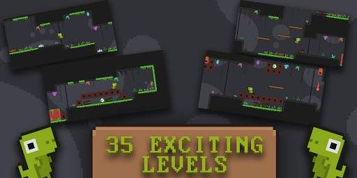 Dino Dash - Pixel Hardcore Platformer screenshot 1