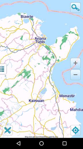 Map of Tunisia offline screenshot 1
