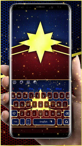 Amazing Superhero Keyboard Theme screenshot 1