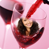 Bottle Glass Photo Frame أيقونة