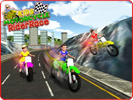 Kids MotorBike Rider Race 3D screenshot 8