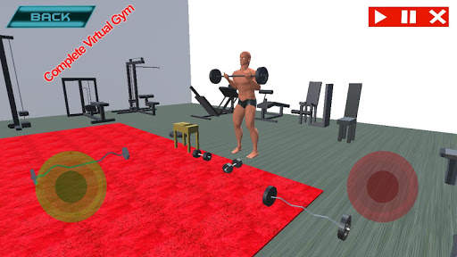 3d bodybuilding workouts - 3d gym game screenshot 1