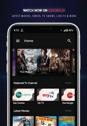 GoomFlix - Live TV, Movies, Shows & More 5 تصوير الشاشة