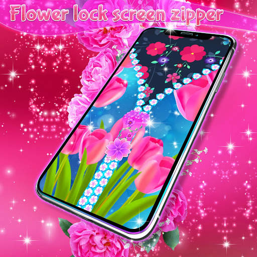 Flower lock screen zipper screenshot 6