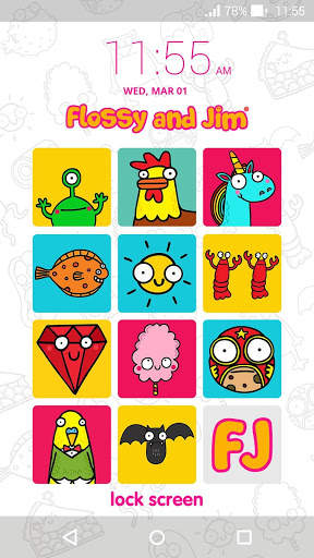 Flossy and Jim Lock Screen 2 تصوير الشاشة
