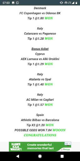 2  DAILY WIN ODDS screenshot 3