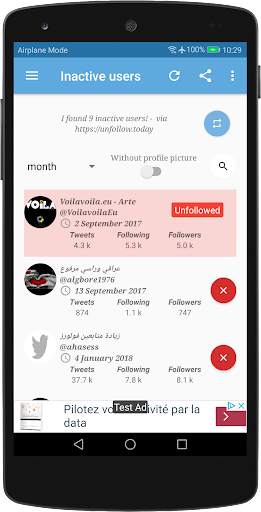 Unfollow Today screenshot 2