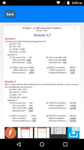 Class 6 Maths CBSE Solutions 3 تصوير الشاشة