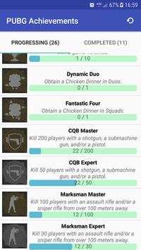 PUBG Achievements स्क्रीनशॉट 2