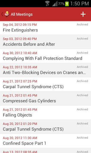 Safety Meeting App screenshot 2