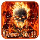 Flame Skull Keyboard 10001003