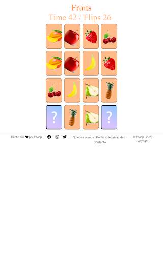 Memory Game - Fruits screenshot 11