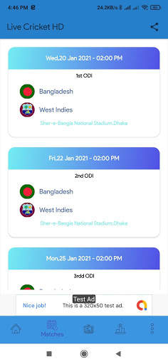 Live Cricket HD screenshot 3