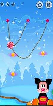 कट रस्सी मिकी - cut rope Micki screenshot 1