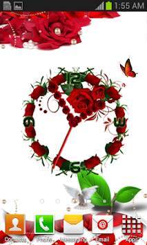 Rose Flower Clock screenshot 9