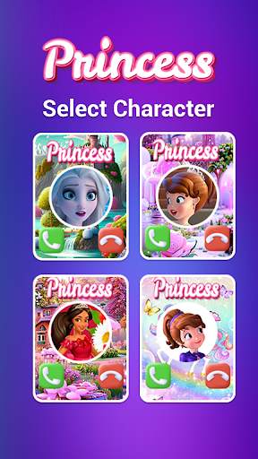 Princess fake video call screenshot 1