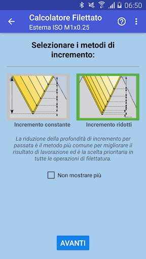 Calcolatore Filettato screenshot 3